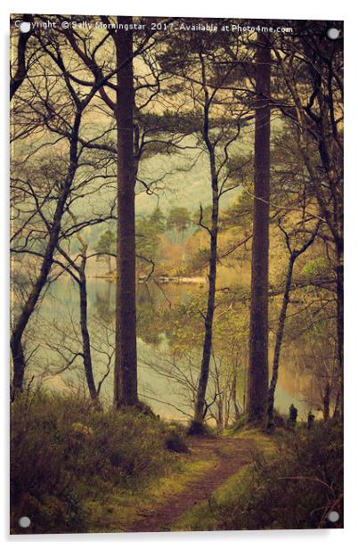 Loch Eck, Argyll, Scotland Acrylic by Sally Morningstar