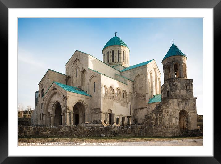 Bagrati Cathedral Framed Mounted Print by Svetlana Sewell