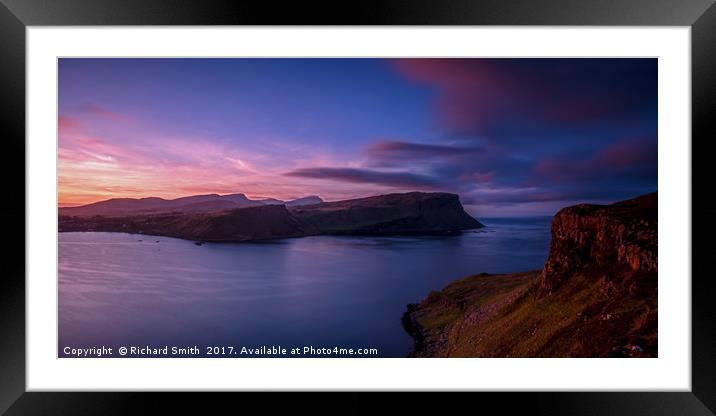 Trotternish from a shoulder of Ben Tianavaig Framed Mounted Print by Richard Smith