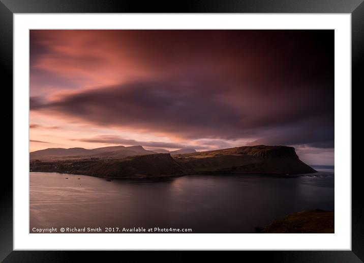 Trotternish on a May evening Framed Mounted Print by Richard Smith