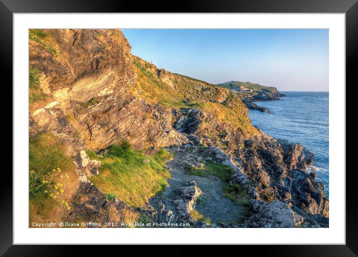 Towan Headland, Newquay Framed Mounted Print by Diane Griffiths