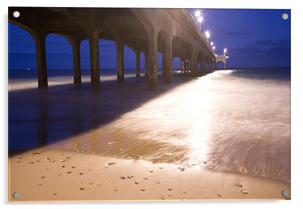 Boscombe Pier, Dorset, England Acrylic by Ian Middleton