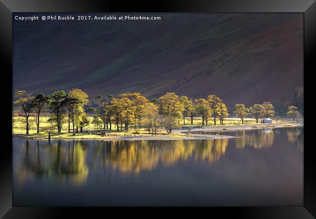 Afternoon Light on Buttermere Framed Print by Phil Buckle