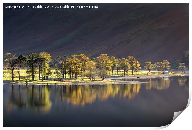 Afternoon Light on Buttermere Print by Phil Buckle