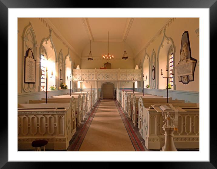 shobon church herefordshire Framed Mounted Print by paul ratcliffe