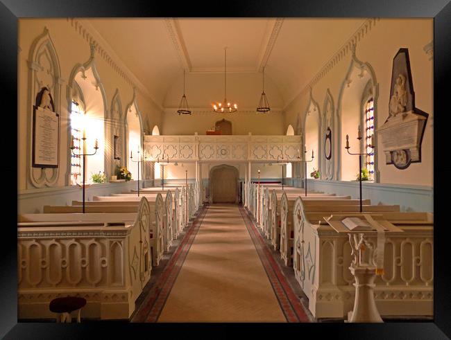 shobon church herefordshire Framed Print by paul ratcliffe