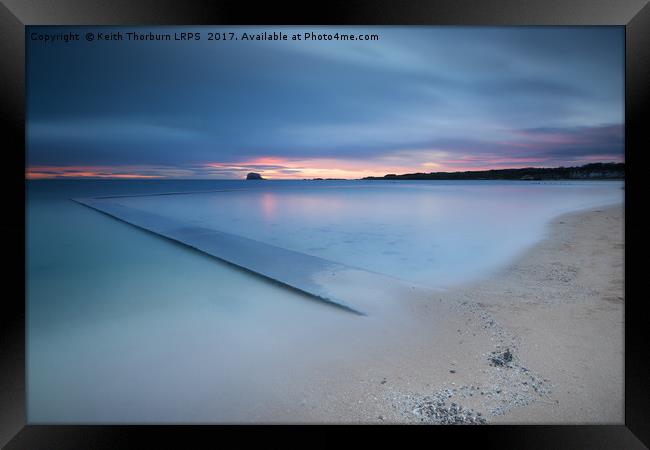 Beach View of Bass Rock Framed Print by Keith Thorburn EFIAP/b