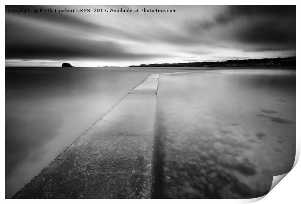Beach View of Bass Rock Print by Keith Thorburn EFIAP/b