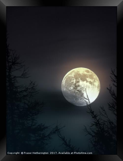 Lomond Moon Framed Print by Fraser Hetherington