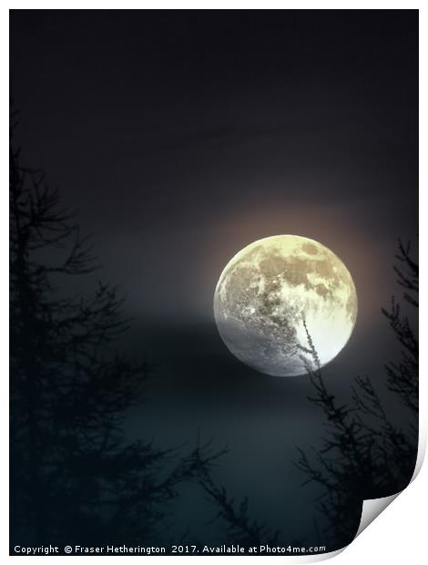 Lomond Moon Print by Fraser Hetherington