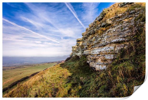St Catherines Hill Print by Wight Landscapes