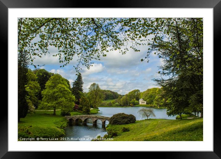 Stourhead House Gardens Framed Mounted Print by Terry Lucas