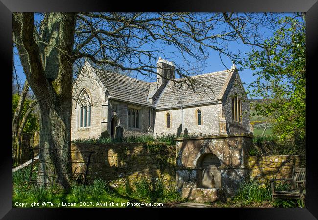 Church at Tyneham, Dorset Framed Print by Terry Lucas