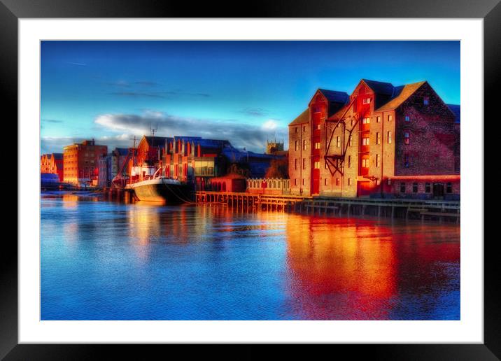 River Hull Dawn 2017 Framed Mounted Print by Martin Parkinson