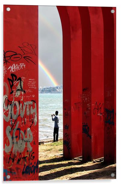 Lisbon Photographer Acrylic by Tony Bates