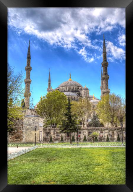 The Blue Mosque Istanbul Turkey Framed Print by David Pyatt