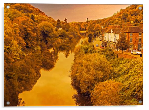Ironbridge gorge Acrylic by paul ratcliffe
