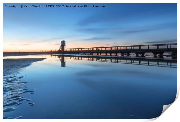 Lindisfarne Causeway Sunrise Print by Keith Thorburn EFIAP/b