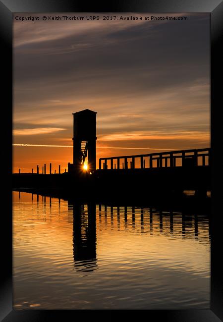 Lindisfarne Causeway Sunrise Framed Print by Keith Thorburn EFIAP/b