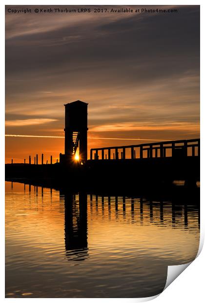 Lindisfarne Causeway Sunrise Print by Keith Thorburn EFIAP/b