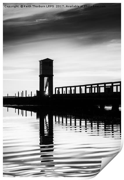 Lindisfarne Causeway Sunrise Print by Keith Thorburn EFIAP/b