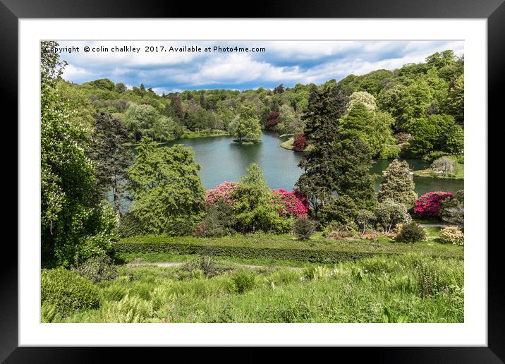 Stourhead Garden in Wiltshire Framed Mounted Print by colin chalkley