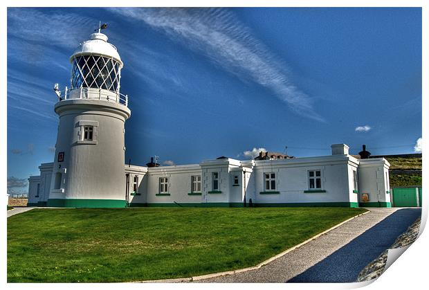 Pendeen Lighthouse Print by Rob Hawkins