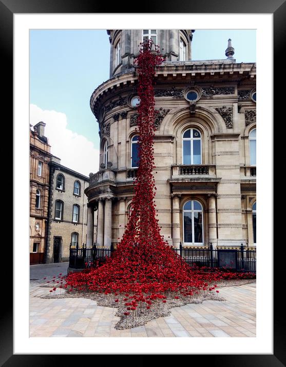 Poppies - City of Culture 2017, Hull Framed Mounted Print by Sarah Couzens