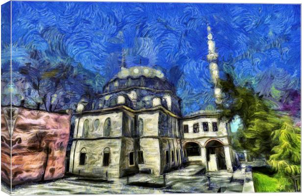 Istanbul Mosque Art Canvas Print by David Pyatt