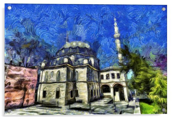 Istanbul Mosque Art Acrylic by David Pyatt