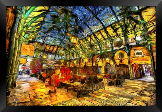 The Apple Market Covent Garden Art Framed Print by David Pyatt