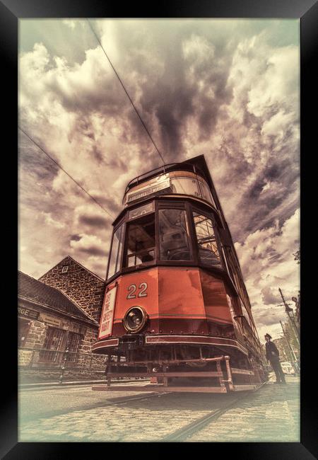 Tram stop Framed Print by sean clifford