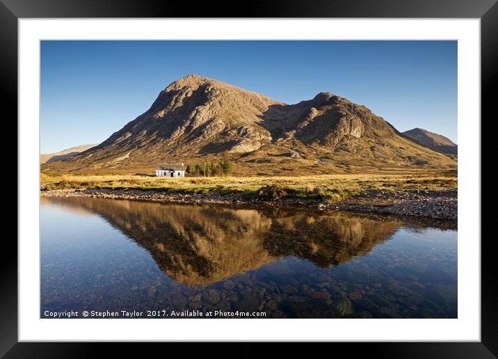 Lagangarbh Cottage Framed Mounted Print by Stephen Taylor