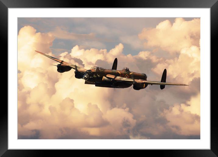 Lancaster AR-L Framed Mounted Print by J Biggadike