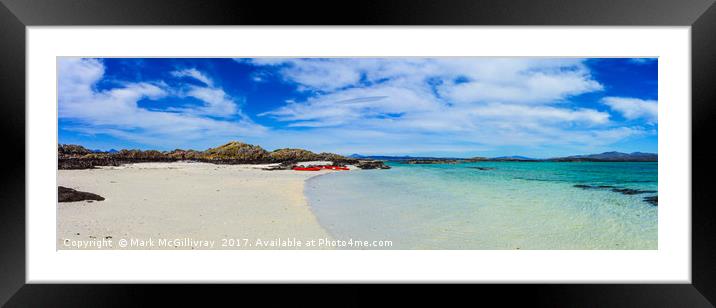 Sea Kayaking in the Sound of Arisaig Framed Mounted Print by Mark McGillivray