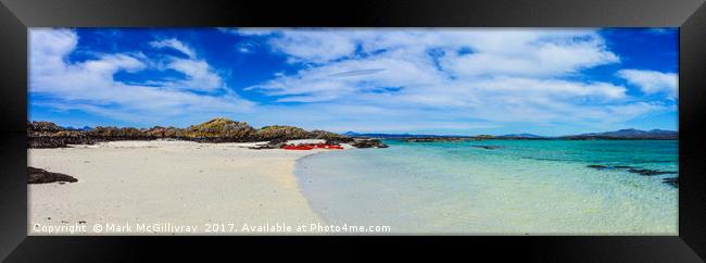 Sea Kayaking in the Sound of Arisaig Framed Print by Mark McGillivray