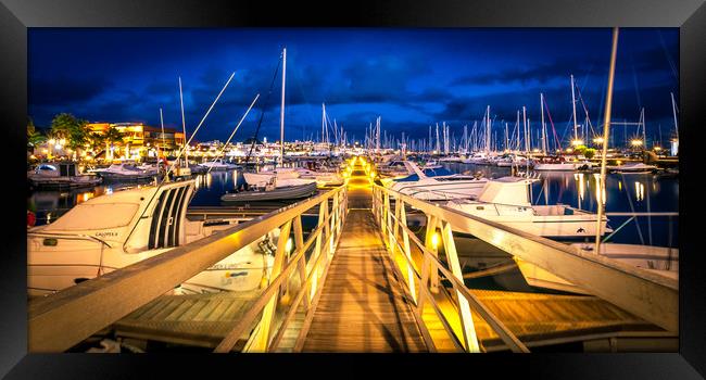 The Pontoon at the Marina Rubicon  Framed Print by Naylor's Photography