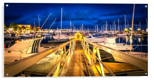 The Pontoon at the Marina Rubicon  Acrylic by Naylor's Photography