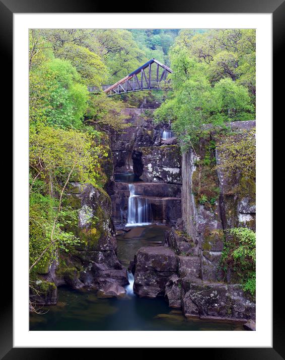 Bracklin Falls, near Callander, Scotland. Framed Mounted Print by Tommy Dickson