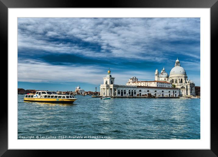 Early Morning Santa Maria della Salute, Venice Framed Mounted Print by Ian Collins