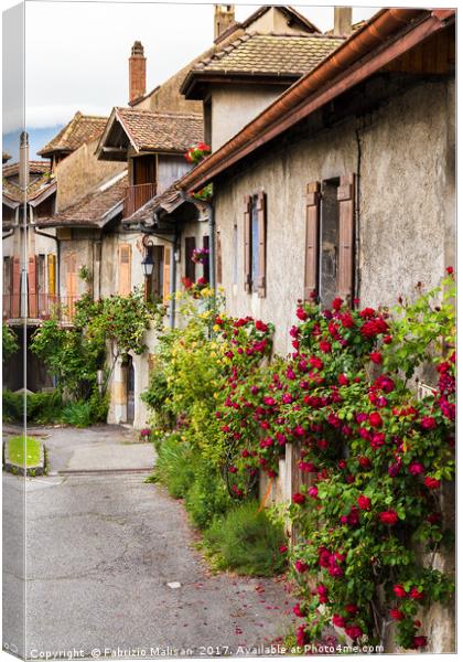 A Traditional French Corner Canvas Print by Fabrizio Malisan
