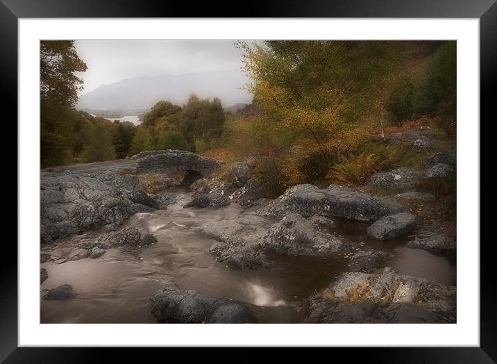 ASHNESS BRIDGE Framed Mounted Print by Anthony R Dudley (LRPS)