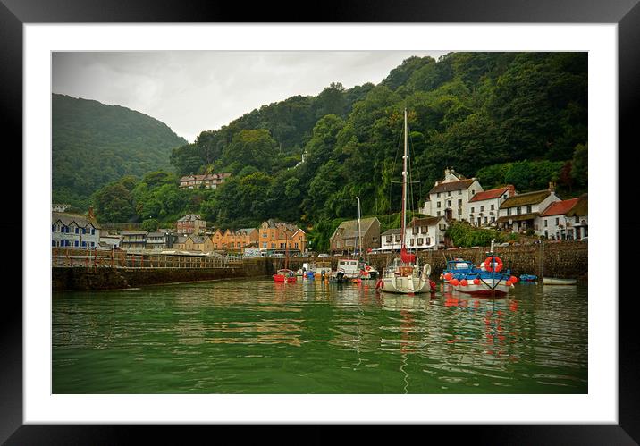 Entering Lynmouth Harbour Framed Mounted Print by graham young