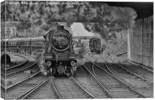 East lancs railway Canvas Print by Derrick Fox Lomax