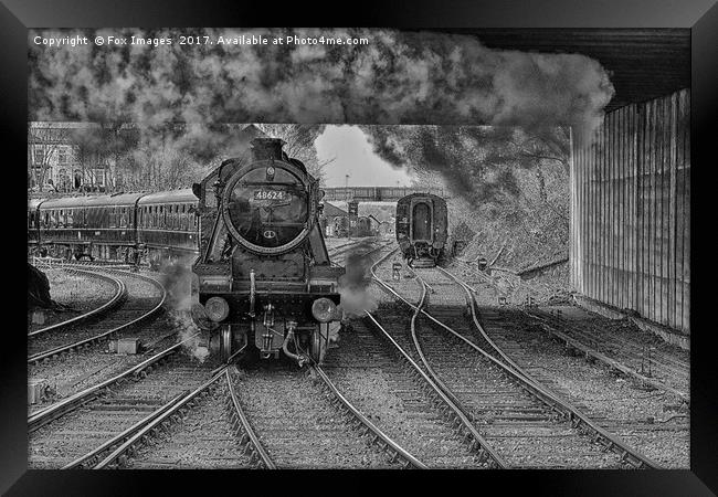 East lancs railway Framed Print by Derrick Fox Lomax
