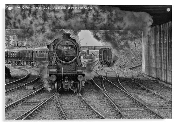 East lancs railway Acrylic by Derrick Fox Lomax