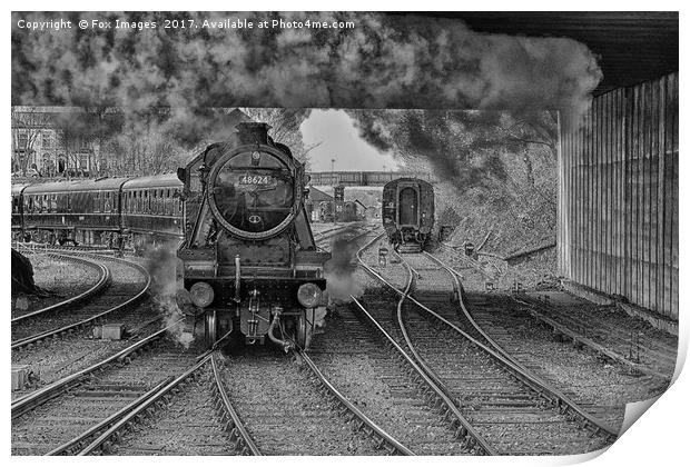 East lancs railway Print by Derrick Fox Lomax