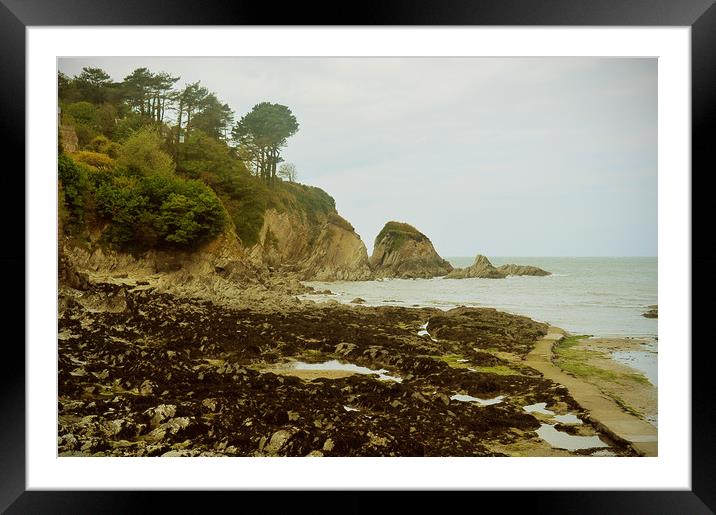 Low Tide at Lee Framed Mounted Print by graham young