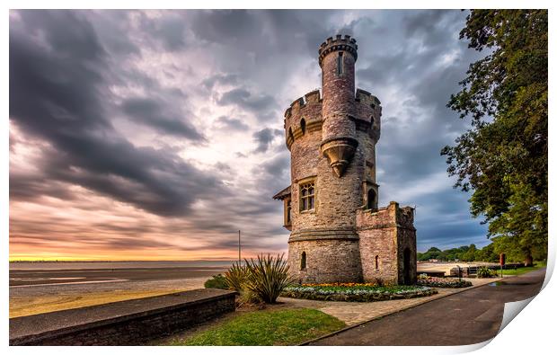 Appley Tower Ryde Isle Of Wight Print by Wight Landscapes