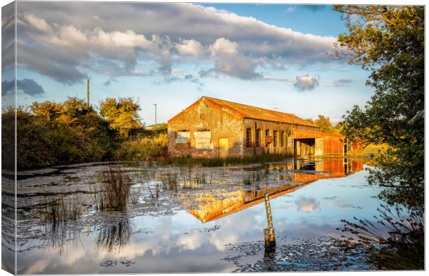 Bembridge Lagoons Boatshed Canvas Print by Wight Landscapes
